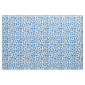 Preppy Blue and White Leopard Print Patches Stoff (Fat Quarter (45,7 x 55,9 cm))