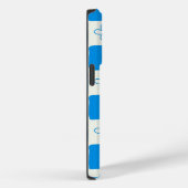 Preppy Blue Blume Prüfmuster Case-Mate iPhone Hülle (Rückseite / Rechts)