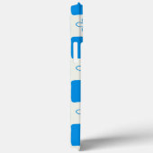 Preppy Blue Blume Prüfmuster Case-Mate iPhone Hülle (Rückseite / Rechts)