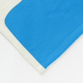 Preppy Blue Blume Prüfmuster Fleecedecke (Ecke)