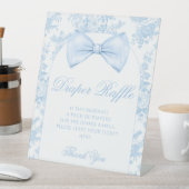 Preppy Blue Bow Krawatte Baby Boy Dusche Windelwan Sockelschild (In Situ)