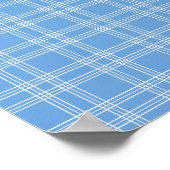 Preppy Blue Gingham Poster (Ecke)