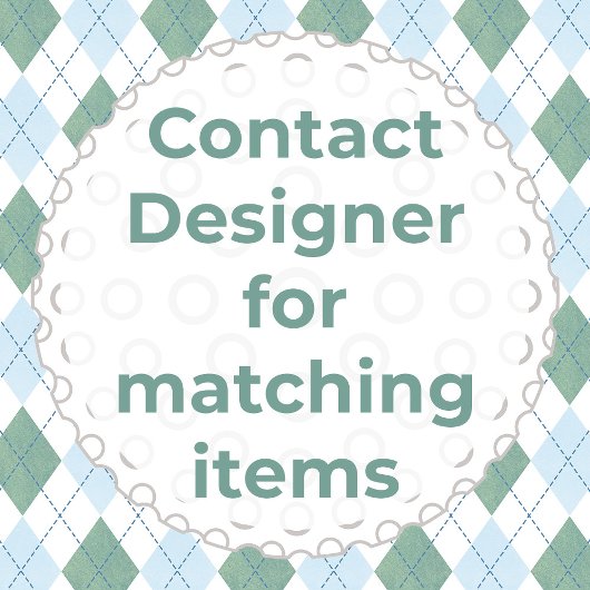 Preppy Blue Golf Cart Baby Boy Dusche Dankeskarte