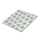 Preppy Blue Green Niedlich Hippie Blume Muster Fliese (Seite)