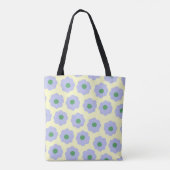 Preppy Blue Green Niedlich Hippie Blume Muster Tasche (Rückseite)