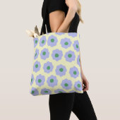 Preppy Blue Green Niedlich Hippie Blume Muster Tasche (Von Nahem)