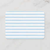 Preppy Blue Hydrangea Baby Boy Dusche bringen ein  Begleitkarte (Rückseite)