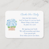 Preppy Blue Hydrangea Baby Boy Dusche bringen ein  Begleitkarte (Vorderseite)