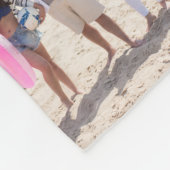 Preppy Blue Lake House Monogram Foto Collage Fleecedecke (Ecke)