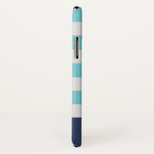 Preppy Blue Monogram iPhone Case (Hinten/Rechts)