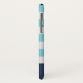 Preppy Blue Monogram iPhone Case (Hinten/Links)