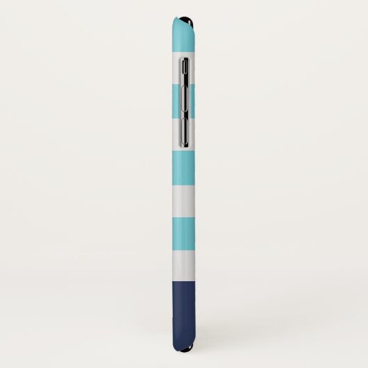 Preppy Blue Monogram iPhone Case (Hinten/Links)