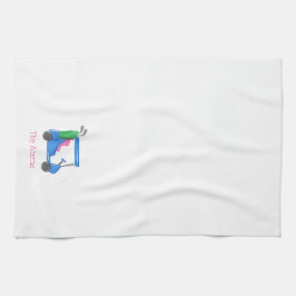 Preppy Blue Personalisiert Golf Cart Geschirrtuch