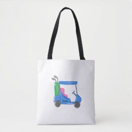 Preppy Blue Personalisiert Golf Cart Toag Tasche