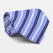 Preppy Blue Strip Krawatte (Gerollt)