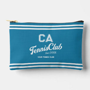 Preppy Blue Tennis Club Custom Wappen Party Zubehörtasche