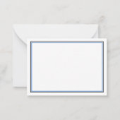 Preppy Blue Whale Personalisiert Mitteilungskarte (Rückseite)