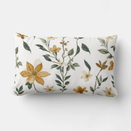 Preppy Boho Floral Vines and Petsepletch Pillow Lendenkissen