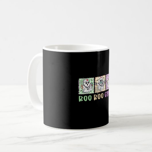 Preppy Boo Crew NurHalloween Kostüme Männer Kaffeetasse (Vorderseite Links)
