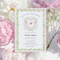 Preppy-Botanik-Rosette-Monogramm-Baby-Shower
