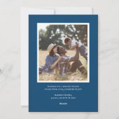 Preppy Bow Foto Feiertagskarte (Rückseite)