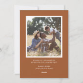 Preppy Bow Foto Feiertagskarte (Rückseite)