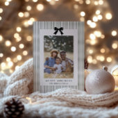 Preppy Bow Foto Feiertagskarte