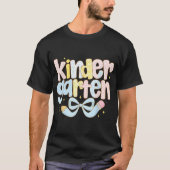 Preppy Bow Kindergarten Lehrer Team zurück T-Shirt (Vorderseite)