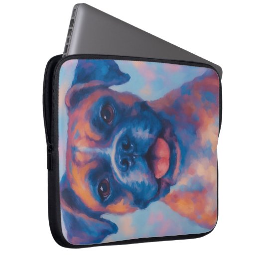 Preppy Boxer Laptopschutzhülle (Vorne Rechts)