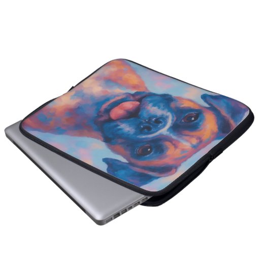 Preppy Boxer Laptopschutzhülle (Vorne Knopf)