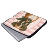 Preppy Boxer Laptopschutzhülle (Vorne Knopf)