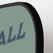 Preppy Boy Teddy Bear Champagne Pickleball Paddle (Linke Seite)