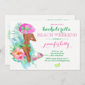 Preppy Braut-Junggeselinnen-Abschieds-Wochenende Einladung (Vorne/Hinten)