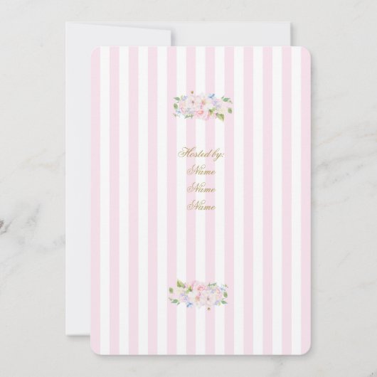 Preppy-Brautparty Einladung (Rückseite)