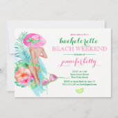 Preppy Bridge Junggeselinnen-Abschied Weekend Einladung (Vorderseite)