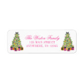 Preppy Bright Glamour Weihnachtsbaum Adresse (Vorne)