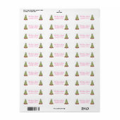 Preppy Bright Glamour Weihnachtsbaum Adresse (Vorne)