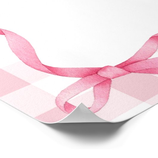 Preppy Bull oder Heifer Gender Reveal Board Poster (Ecke)