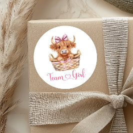 Preppy Bull oder Heifer Team Girl Sticker