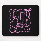 Preppy But God Coquette Bow Christian Religious Fa Mousepad (Vorne)