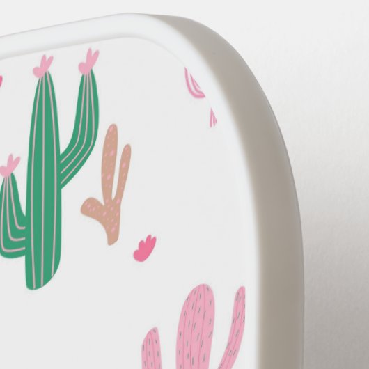 Preppy Cacti Pickleball Paddle (Linke Seite)