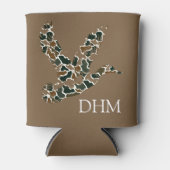 Preppy Camouflage Mallard Duck Monogram Dosenkühler (Vorderseite)