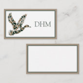 Preppy Camouflage Mallard Duck Monogram Mitteilungskarte (Vorne/Hinten)