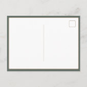 Preppy Camouflage Mallard Duck Monogram Postkarte (Rückseite)