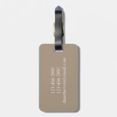 Preppy Camouflage Mallard Ducks Monogram Gepäckanhänger (Rückseite vertikal)