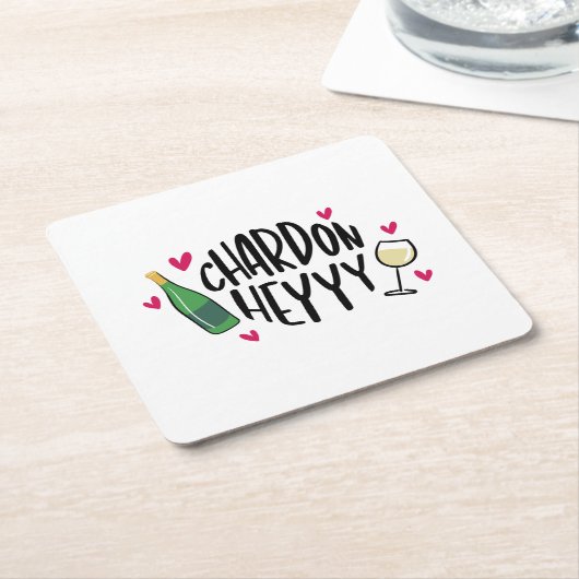 Preppy Chardonnay Funny Rechteckiger Pappuntersetzer (angewinkelt)