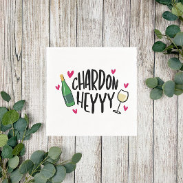 Preppy Chardonnay Funny Serviette