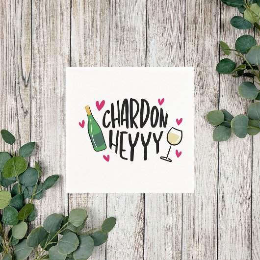 Preppy Chardonnay Funny Serviette
