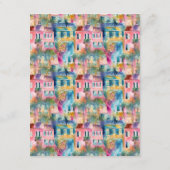 Preppy Charleston Houses Personalisiert Begleitkarte (Rückseite)