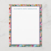 Preppy Charleston Houses Personalisiert Begleitkarte (Vorderseite)